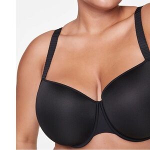 Thirdlove 44E 24/7 classic tshirt bra comfy everyday bra black 0399
